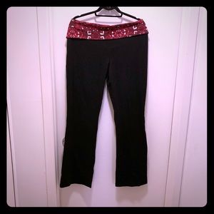 Fold over yoga pants